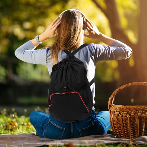 BIUDECO Adjustable Drawstring Gym Bag for Taekwondo Sports Protective Gear Bag Zipper Men Women Shoulder Bag Fitness Storage Pouch - Image 3