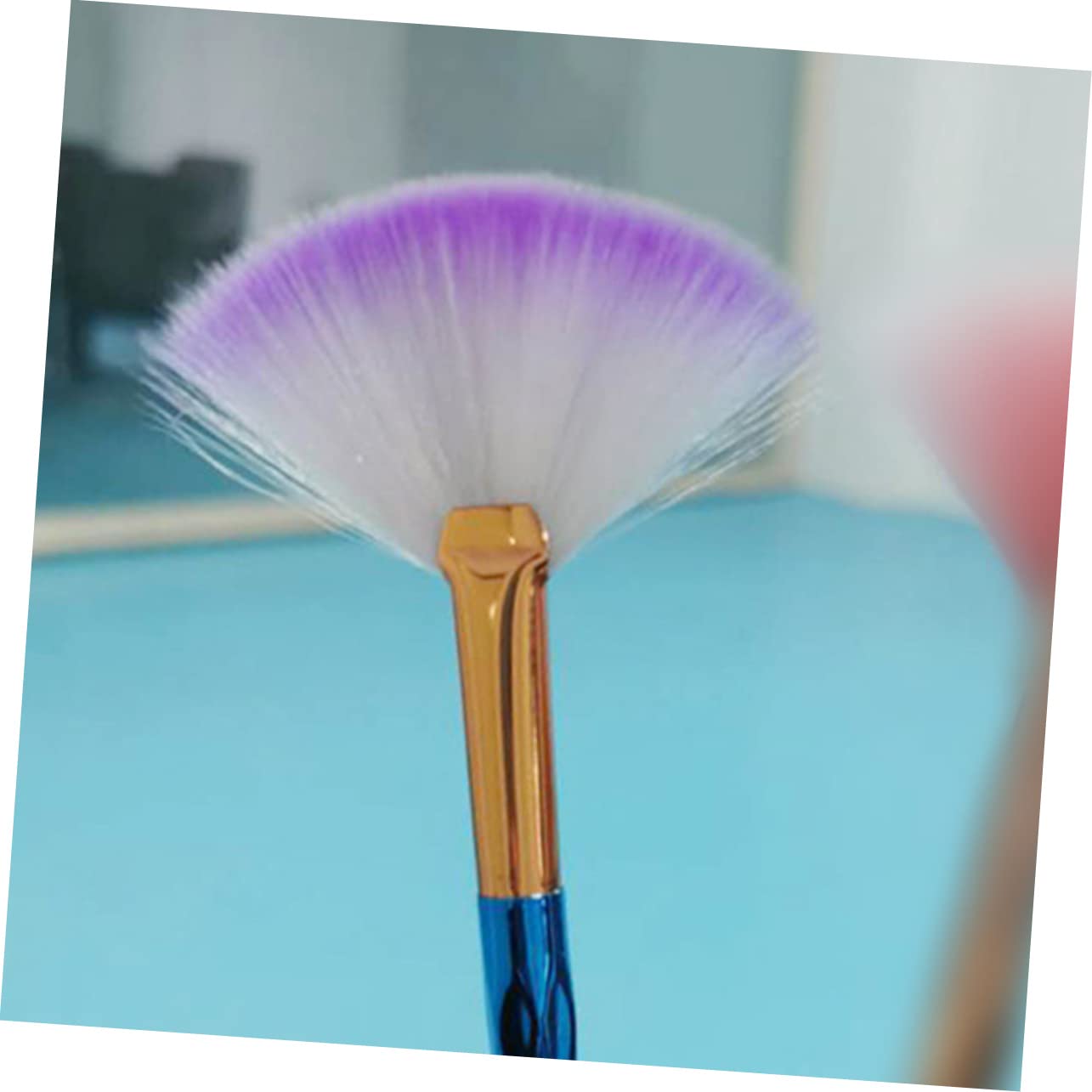 MAGICLULU 4 Set Di Pennelli Per Il Trucco Applicatori Riutilizzabili Pennelli Per Il Trucco A Ventaglio Per Creme Lozioni Maschere Di Facili Da Pulire 6 Pezzi*4