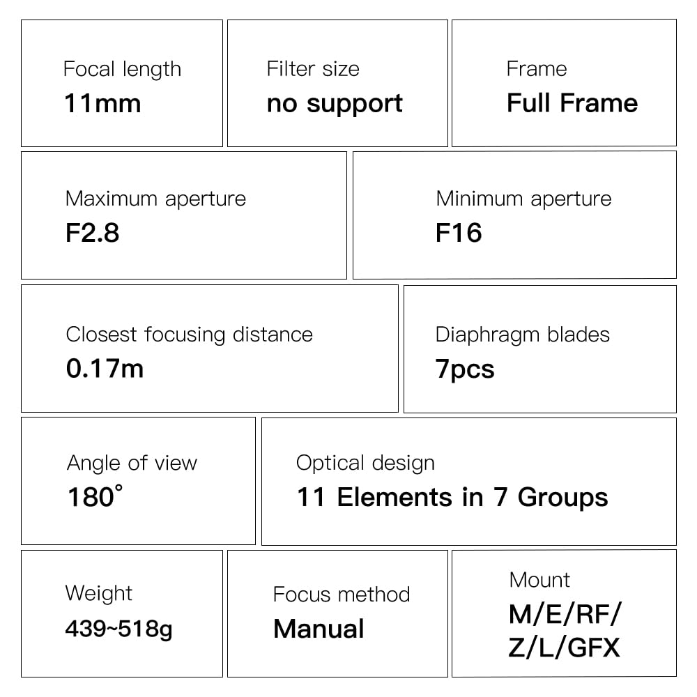 TTARTISAN 11mm F2.8 Fish Eye Z Lens, Full Frame Ultra-Wide Manual Lens for Nikon-Z Mount Z6 Z7 Z5 Z6II Z7II Z9 Z8 ZF (Z-Mount)