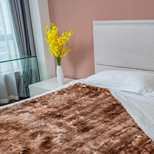 Super Soft Plush Throw Blanket, Tie Dye Cozy Fuzzy Blankets 50X60 Inches,Fluffy Sherpa Warm Microfiber Fleece Colorful Throws Blanket For Chair,Couch,Bed Brown #TOP2