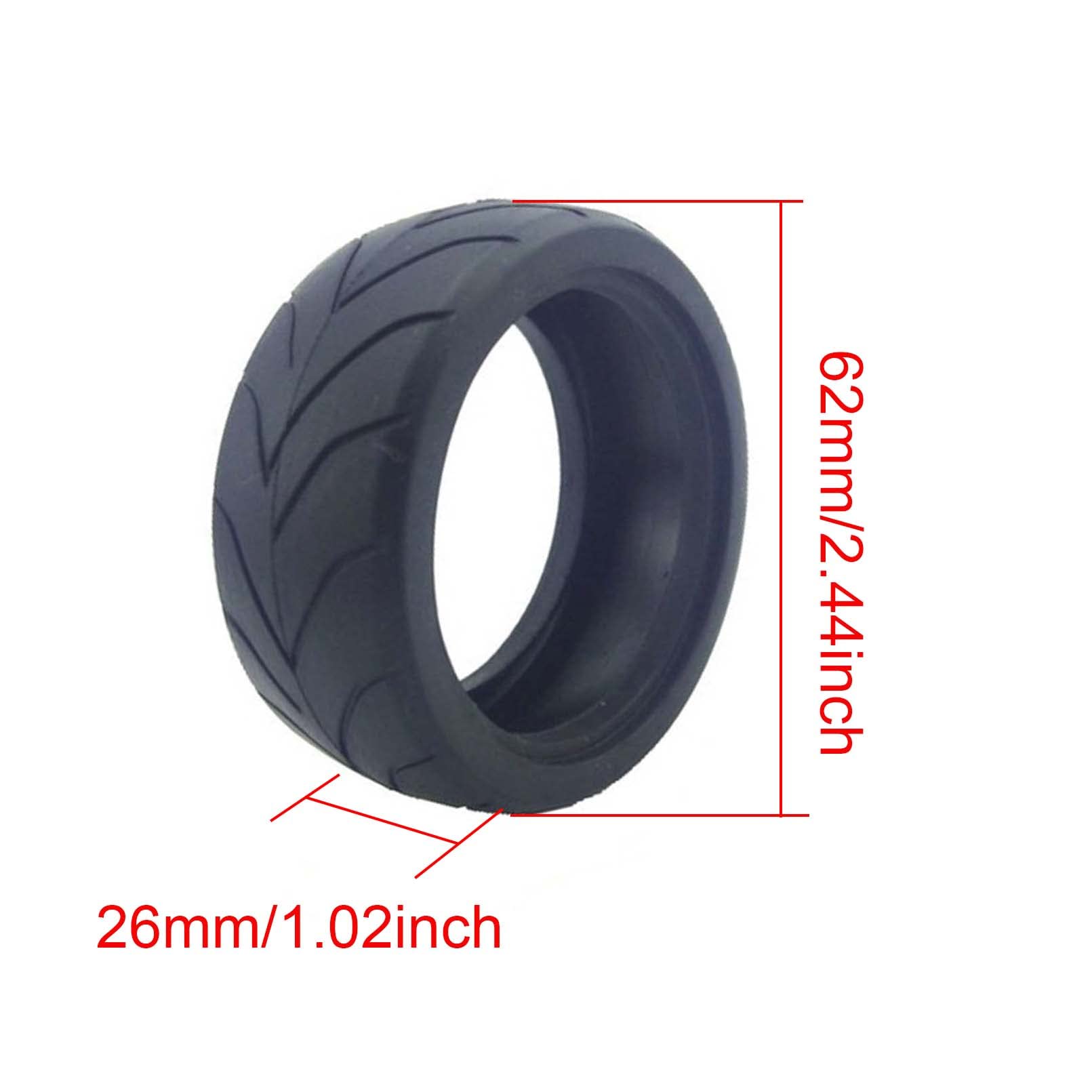 LAFEINA RC 1:10 On-Road Racing Car Rubber Tires Sponge Inside for HSP HPI 4PCS (J)