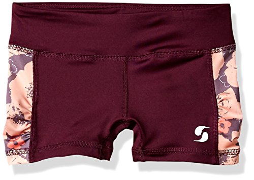 Soffe Girls' Side Insert Ruched Short