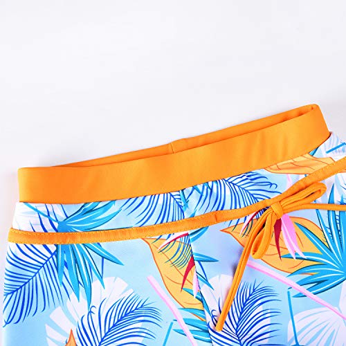 Image of Uhnice Girls Swimsuit Two Piece Tankini Swimwear with Boyshort