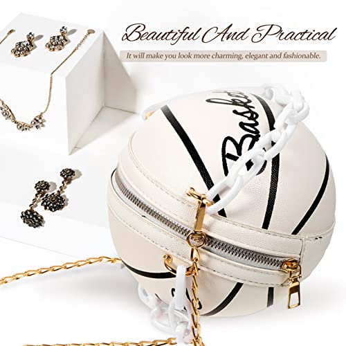 Kichvoe Basketball Shape Purse Shoulder Bag Cross Body Bag Cute Purse Handbag Round Handbags3