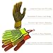 6 Pairs Hi-Vis PVC Coated Work Gloves, Large Size, Non-Slip Durable Breathable Safety Gloves, Fluorescent Orange/Lime Green/Yellow (2 Pairs Each Color) Multi-Purpose Labor Protection