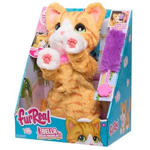 FurReal Bella The Biscuit-Making Kitty, 10 Inch Interactive Cat Toy, for Boys and Girls, Ages 4 and Up