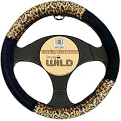 Funda Volante Leopardo Simply LSWC01 Funda para Volante, Estampado de Leopardo