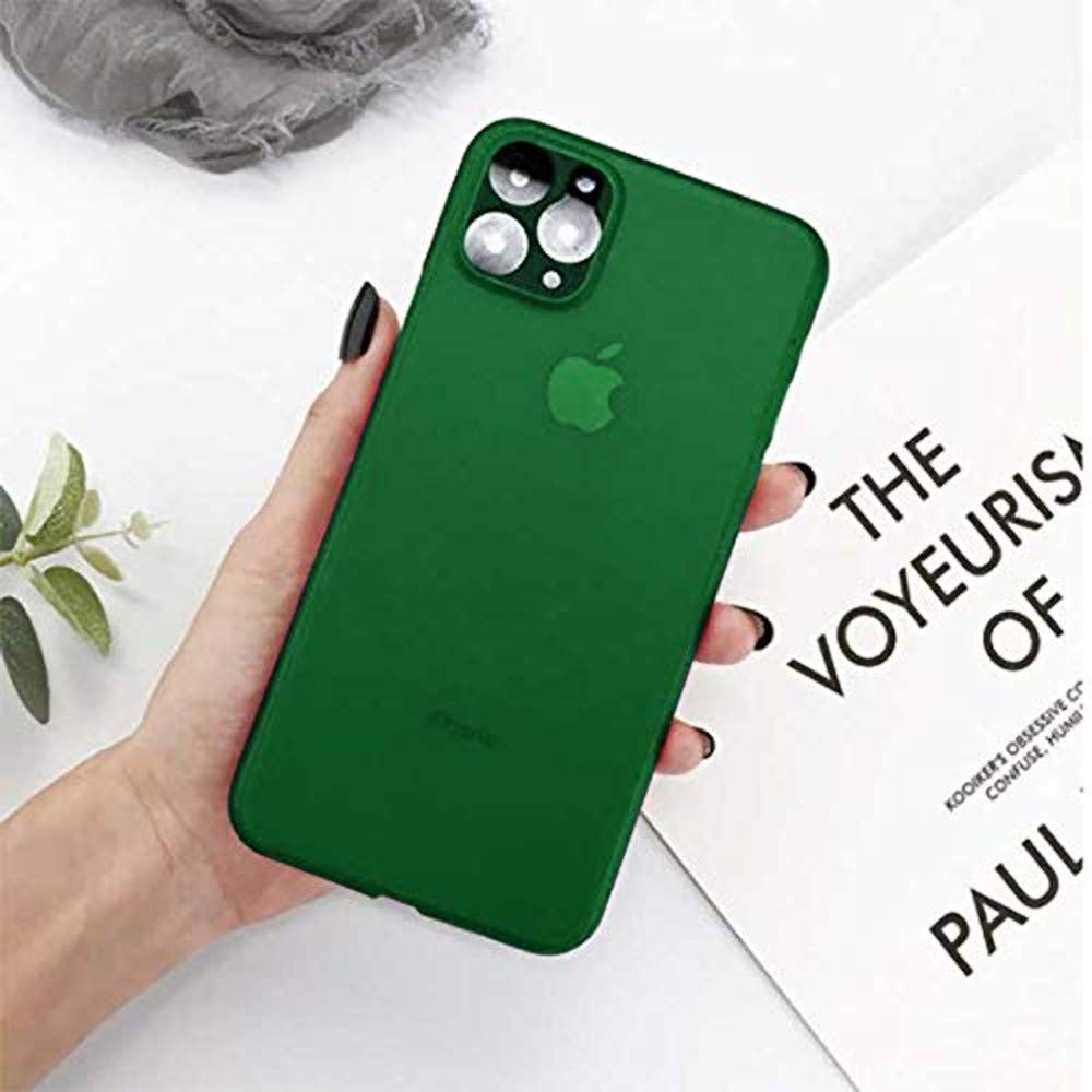 Zore Apple ile uyumlu iPhone 11 Pro Max Kılıf Eko PP Kapak Koyu Yeşil