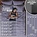 SHEEX - Active Comfort Cooling Sheets Set (Queen) Pewter - Moisture Wicking - 1 Flat Cooling Sheet, 1 Fitted Cooling Sheet, 2 Cooling Pillow Covers - Wrinkle Free - Sleep Aid