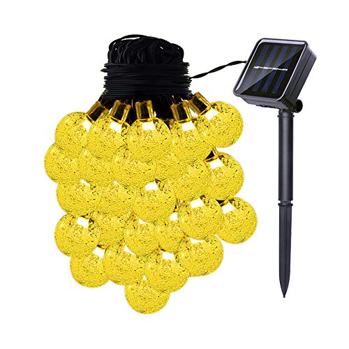 Luzes solares Xunata para uso ao ar livre, 10 LEDs, bola de cristal à prova d'água, lâmpadas de glo