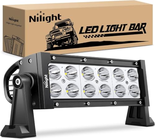 Image of Nilight 36W LED Light Bar Spot Lights Led Bar Driving Fog Light Off Road Lights (Pack of 10)