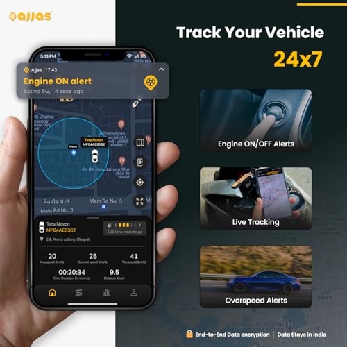 Ajjas Lite (Remote Engine Lock) - Wired Hidden GPS Tracker with Location Tracking, Geo Fence Alert, More 15+ Features for Car, Bike, Truck, Bus... - Image 4