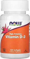 Now Foods Vitamina D-3 120 Softgels Produto Importado