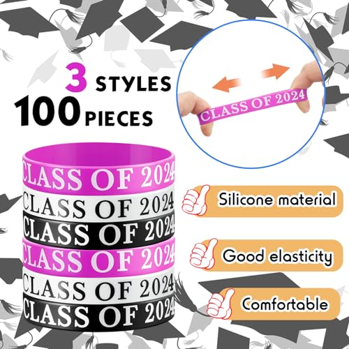 Snapklik.com : Poen 100 Pcs Class Of 2025 Bracelets Graduation ...