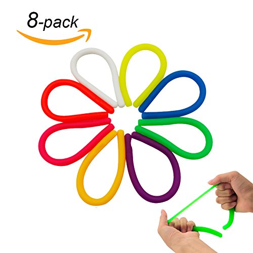 PickUrStyle Stretchy String Fidget/Sensory Toys Helps Reduce Fidgeting Due to Stress and Anxiety for ADD, ADHD, Autism （8 Colors）