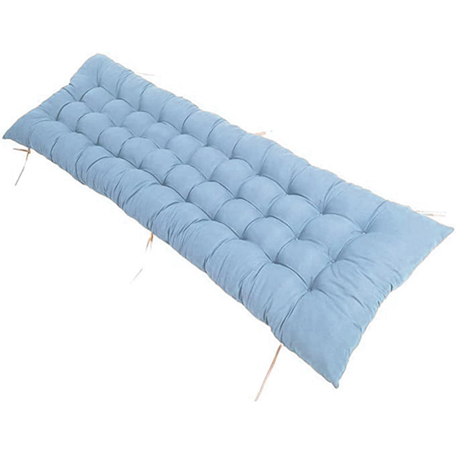 Pongpai 2/3/4 Seater Wooden Bench Cushion, Non-slip Seat Pad for Garden Patio Dining Swing Chair, Comfortable Thick Furniture Seating Cushions (Sky blue,48x180cm)
