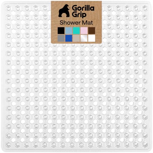 GORILLA GRIP Patented Square Shower Stall Mat, Small...