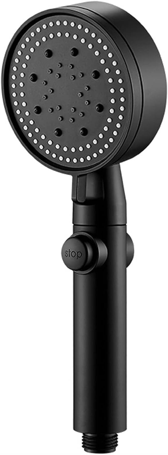 BeFunky High Pressure Shower Head, Handheld with 5 Spray Mode, High Flow Showerhead with ON/Off Pause Switch for Saving Water (Black)