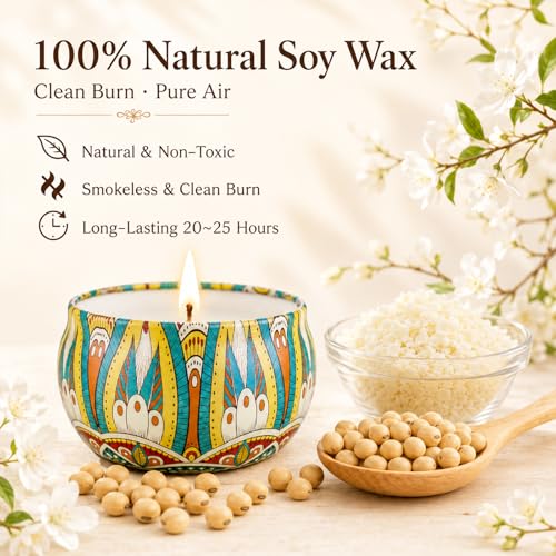 Image of Scented Candles Gift Set, 12 Pack Soy Wax Aromatherapy Candles