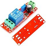 JESSINIE 12V Delay Relay Module, Adjustable Timer Delay On/Off Switch, for Smart Car Robot Projects, DIY Automation Essentials Timing Range (Absorption Relay Module)