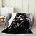 Drum Kit Fleece Blanket for Kids Boys Girls Musical Instrument Throw Blanket Throw Size Lightweight Hip-Hop Rock Music Flannel Blanket All Season Soft Classic Music Fuzzy Blanket Home Room Decor