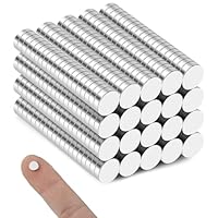 400 Stück Magnete Stark 6x2mm, Magnete Extra Stark Klein Magneten Kühlschrank Starke Magnet Rund Mini Magneten für Magnettafel, Whiteboard, Pinnwand, Büro