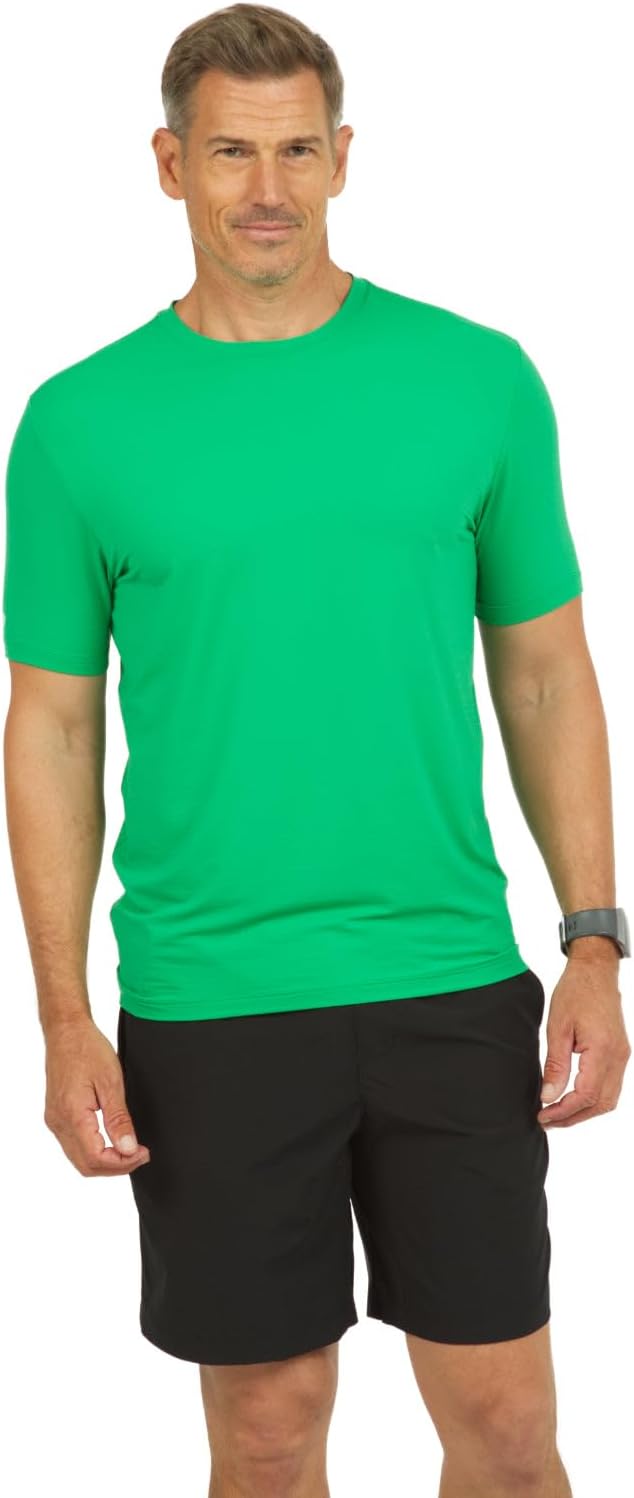 IBKUL Athleisure Wear Sun Protective UPF 50+ Icefil Cooling Short Sleeve Crewneck T-Shirt 92199