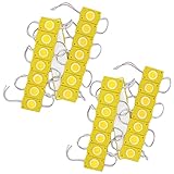 Meliore 24V サイド マーカー 連結 LED タイヤ灯 路肩灯 ダウンライト アンダーライト トラック 用 大型車 デコトラ 防水 ドレスアップ パーツ 汎用 40コマ 40個 イエロー 黄