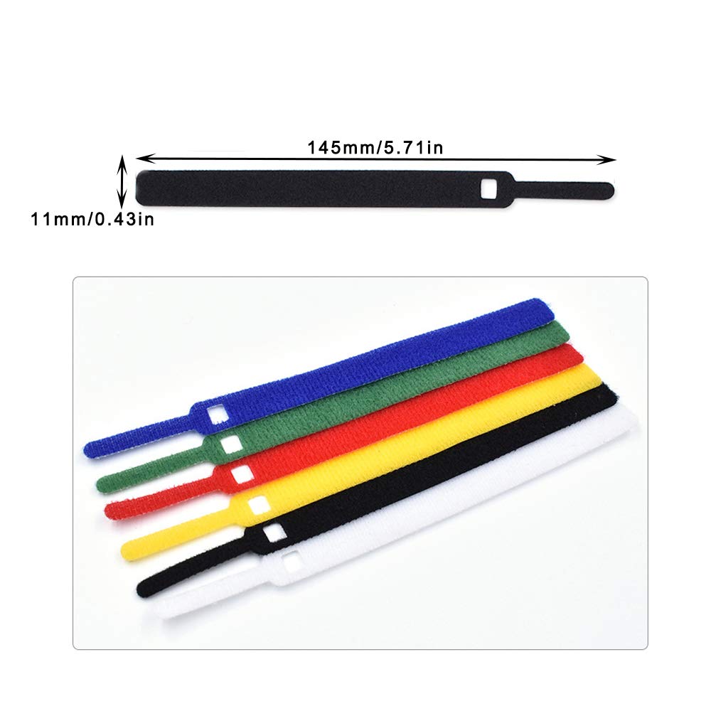 100 PCS Sangles Câble, Réutilisables Et Reglable Serre Cable En Nylon