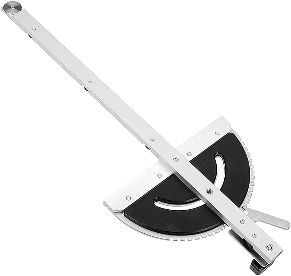 0-90 Degree 450mm Angle Miter Gauge Sawing Assembly Ruler Woodworking Tool for Table Saw Router