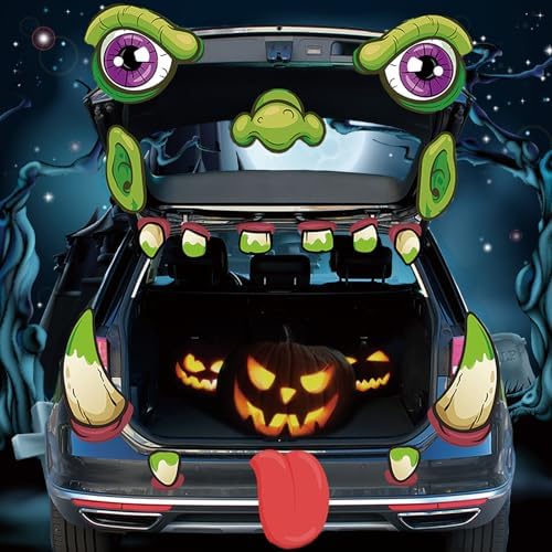 JOYIN Halloween Trunk or Treat Car Decorations Kit with Spider Design, Car Archway