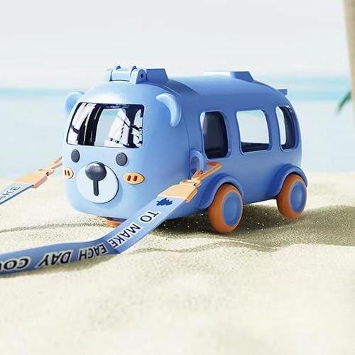 excvalues Bus Straw Water Bottle With Strap