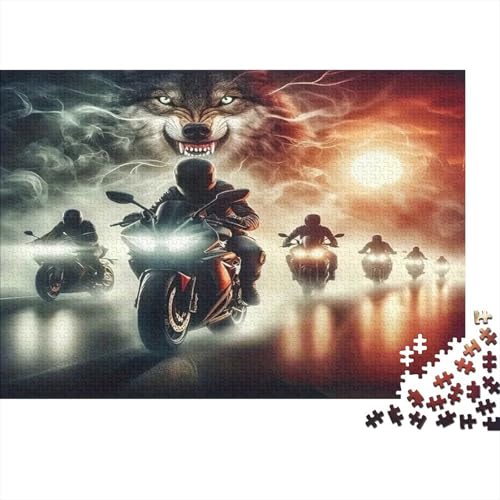 Puzzle de lobo contra el estrés, 1000 mini piezas para adultos y oficina