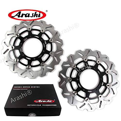 Arashi Front Brake Disc Rotors for Suzuki GSXR 750 2008-2018 Motorcycle Accessories GSXR750 GSX-R750 GSXR 600 1000 Black 2009 2010 2011 2012 2013 Arashi Front Brake Disc Rotors for Suzuki GSXR 750 2008-2018 Motorcycle Accessories GSXR750 GSX-R750 GSXR 600 1000 Black 2009 2010 2011 2012 2013