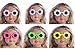 XinYiC Puppenbrille in Blumenform, Kostümzubehör, Urlaubs-Stil, passend für 45,7 cm, Baby-Puppen, DIY-Geschenk, Cosplay, Party-Zubehör für Kinder, Mädchen, Jungen, 6 Stück