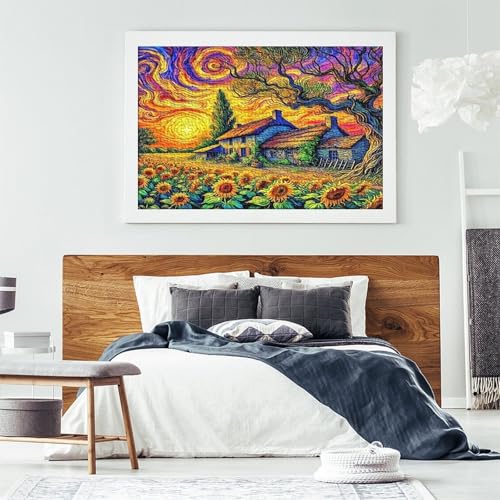 Puzzle de 1000 piezas con encaje perfecto y diseño artístico de papel decorativo 7
