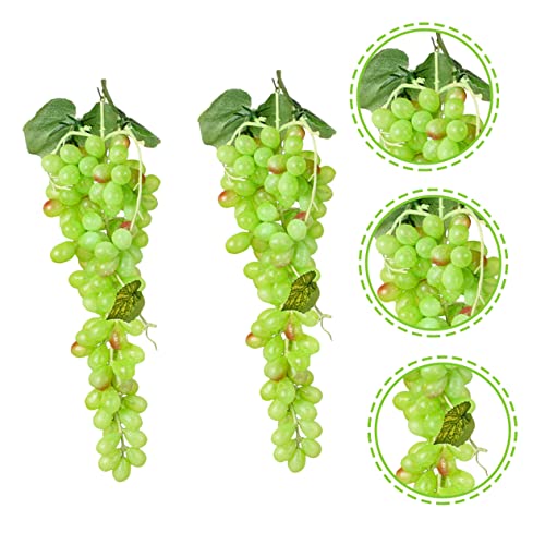 Baluue 6 Bunches Artificial Bunch Of Grapes Dining Room Table Decor Pip Berry Garland Artificial Fruit Table Centerpieces Grape Vines For Decorating Dining Room Decor For Table Faux Fruit #TOP5