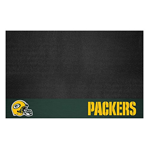 Fanmats 12185 NFL Green Bay Packers Grill Mat, Small, Black, 26 x42 