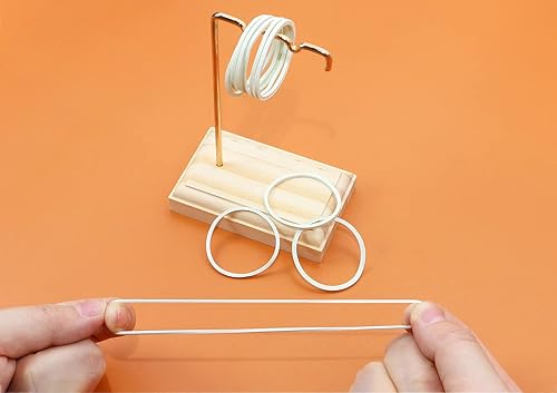 Miniatura 4 de ONLYKXY 300 bandas blancas de goma natural, bandas elásticas suaves para el cabello, trenzas de cabello, anillo de goma (1.260 in)