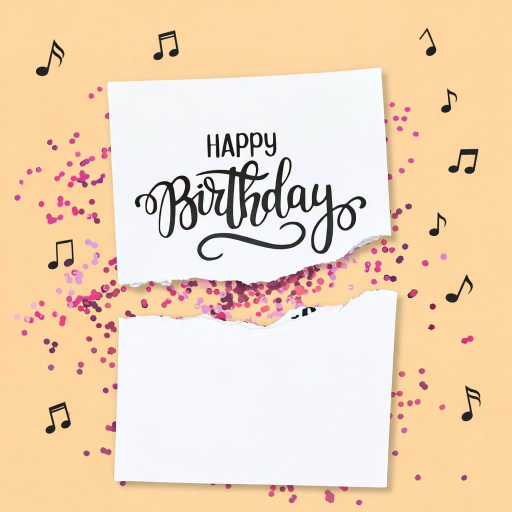 Happy Birthday Prank Card with Endless Music, Glitter Explosion, Gag Gift | Happy Birthdsy Card so annoying but funny!