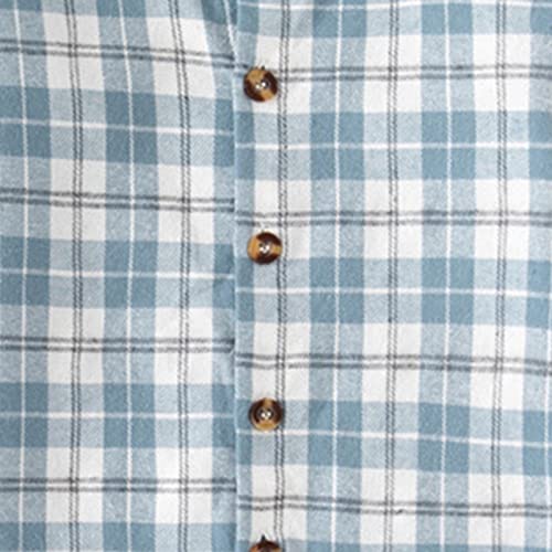 Toddler Long Sleeve Plaid Jacket Baby Boys Girls Button Down Flannel Thick Shirt Fall Winter Big Sister Shirts for Girls3