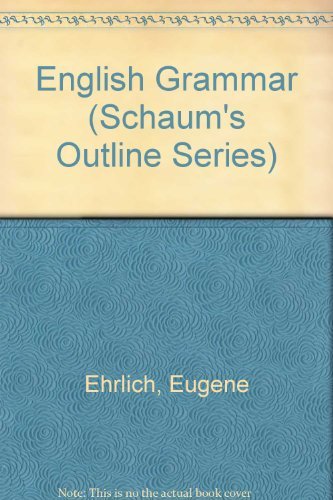 Schaum's outline of English grammar (Schaum's o... 0070190984 Book Cover