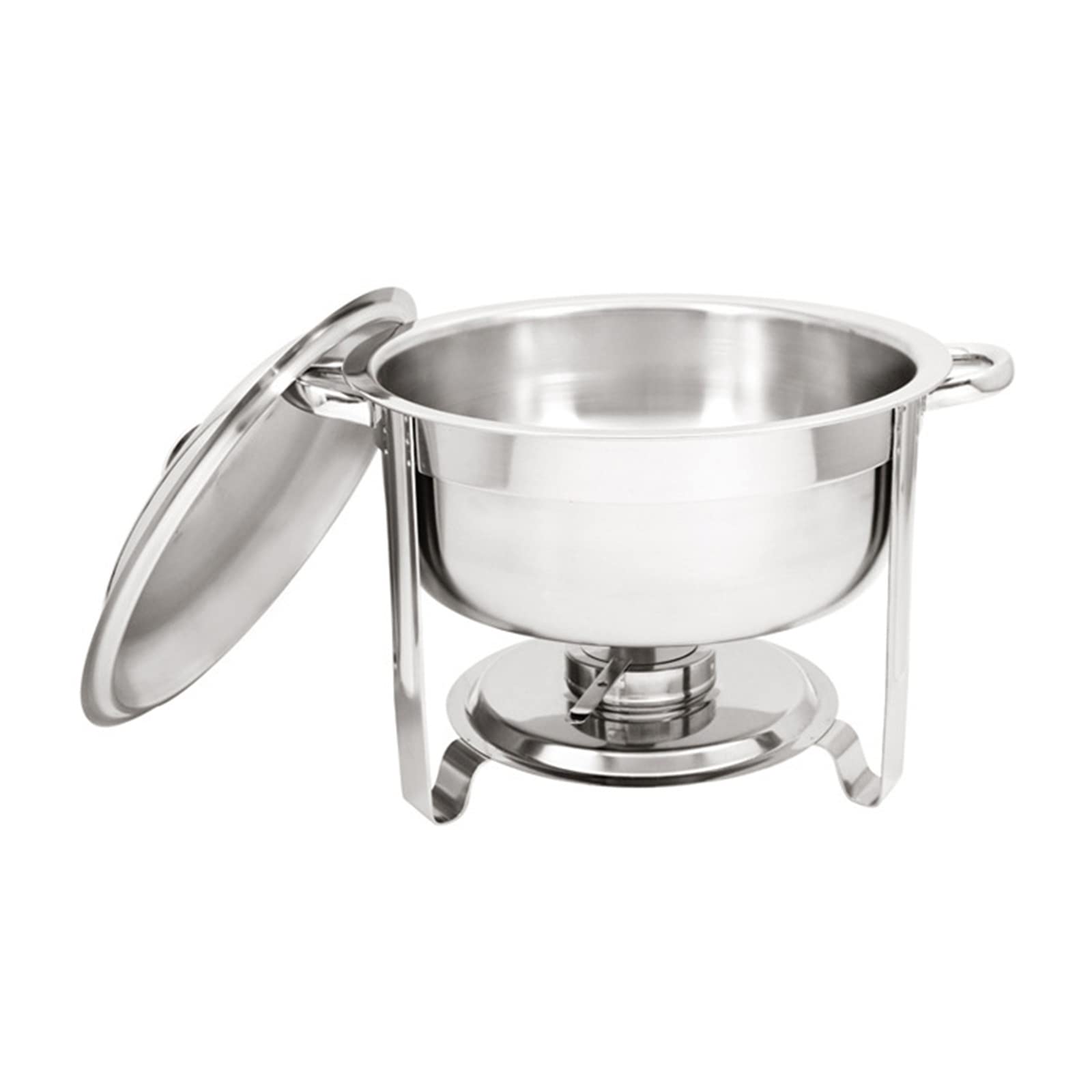 Scaldavivande Scaldavivande Rotondo in Acciaio Inox con Coperchio capacità 5L Comodo e Pratico