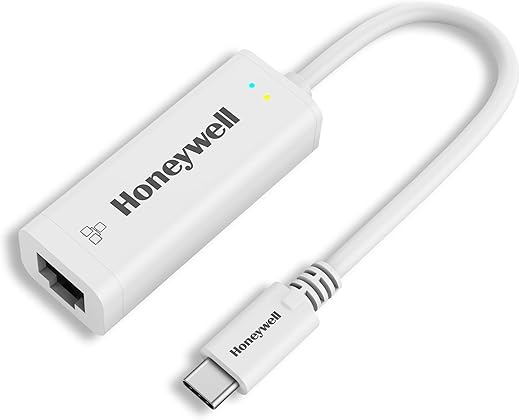 Honeywell High-Speed Type C to RJ45 Gigabit Ethernet Adapter, 10/100/1000 MBPS Network LAN speeds, Universally Compatible with All Type C MacBooks,…