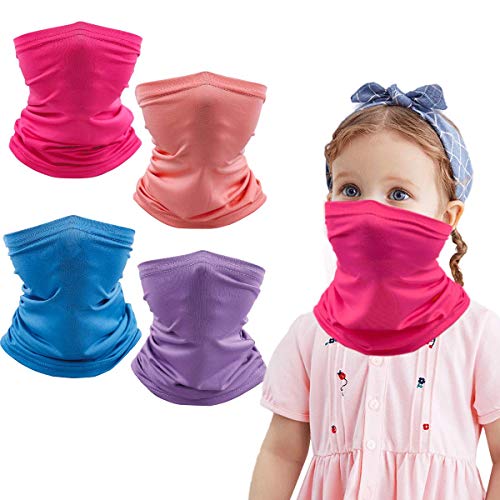 Kids Neck Gaiter Balaclava, Face Cover Bandana for 0-6 Years oldÂ , Toddler Half Face Protective Reusable Infinity Scarf, Gifts for Girls or Boys, Baby Headwear For Fishing, Softball, Hiking Purple