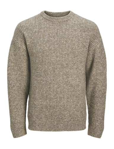 Tricot Jjgrady Melange Knit Crew Neck respirant Jack & Jones anti-bouloche