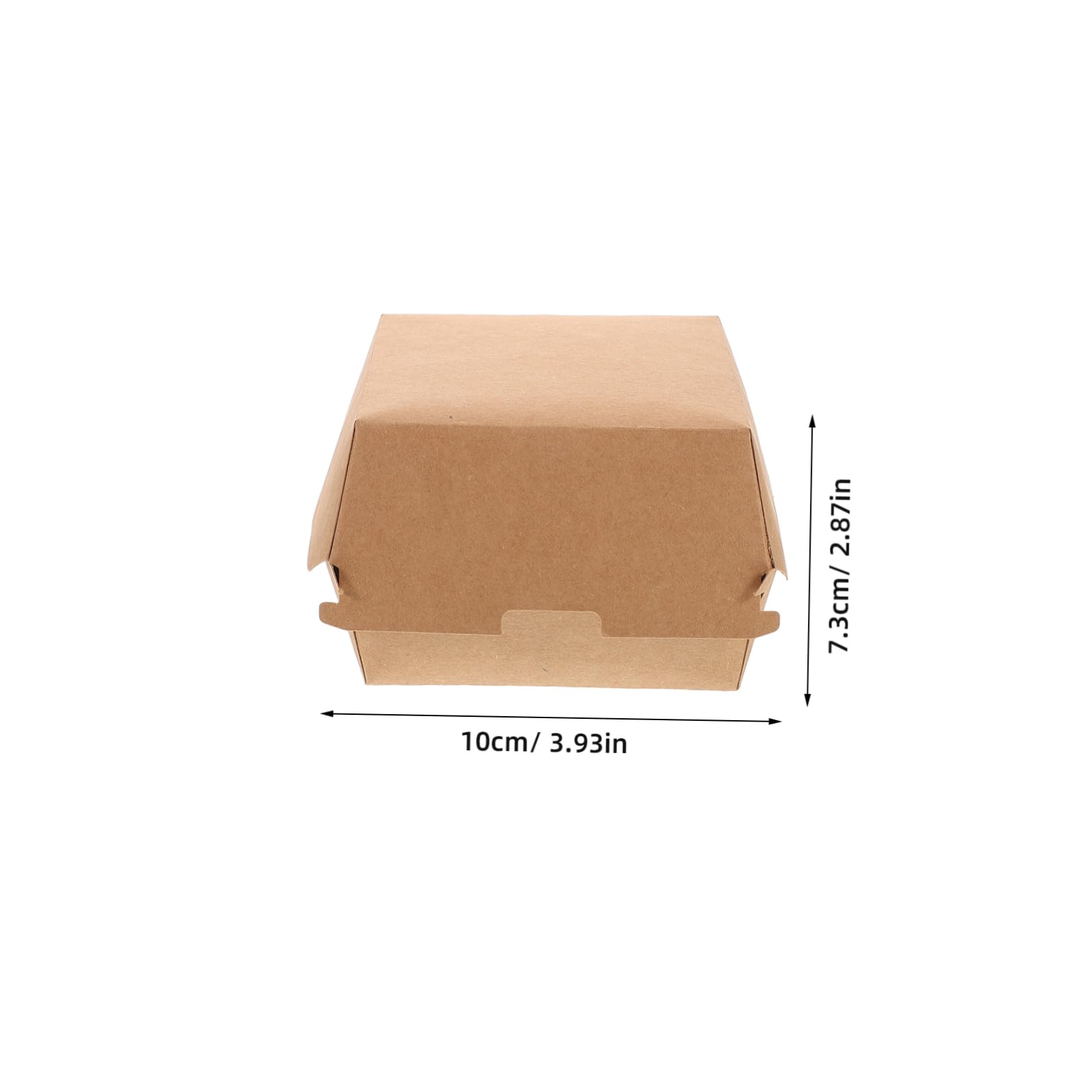 CIYODO 30pc Kraft Paper Takeout Containers Sandwich Packaging Portable Sandwich Storage Boxes