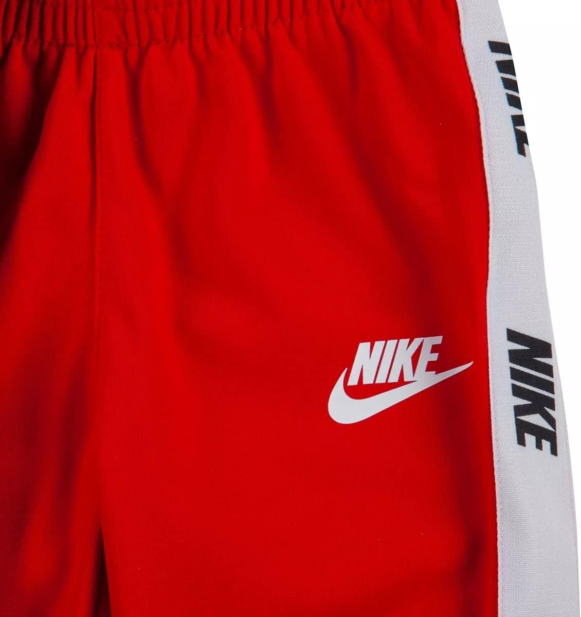 Nike Toddler Boys Logo Taping Full Zip Jacket and Pants 2 Piece Set (R(76G796-U10)/W, 3T)