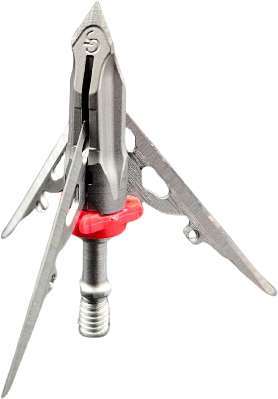 G5 Megameat 3-Blade Expandable Broadheads | 3-Pack | 100/125 Grains | Razor Sharp 2" Cutting Diameter Mechanical Blades | Screw in | Crossbow Compatible | 1 BMP Practice Tip Included