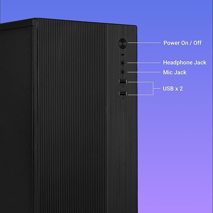 Image of Powerful Desktop Core i3 CPU || Core i3 2nd-Gen 3.10 Ghz || 8GB DDR3 RAM || 256GB SSD || Ethernet || Win 10 Pro-Installed - Ideal for Office and Home || WiFi Adapter || Black (8, GB, 128, GB)